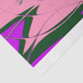 Papier Mousseline Créez votre propre personnalisé Beau bébé rose fle (Détail)