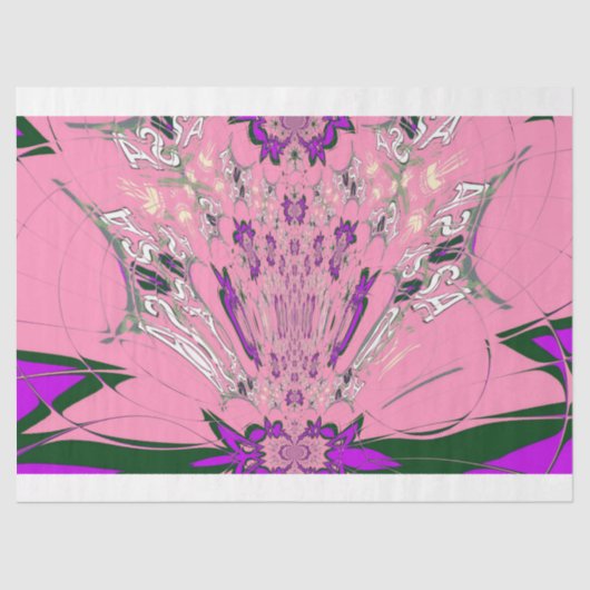 Papier Mousseline Créez votre propre personnalisé Beau bébé rose fle (Recto)