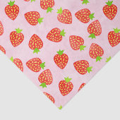 Papier Mousseline Crème de fraise Motif un peu rouge rose (Détail)