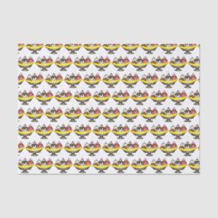 Papier Mousseline Crème de glace Parti social Dessert Banana Split S