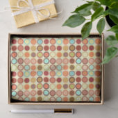 Papier Mousseline Crème de points moderne du milieu du siècle avec p (Cadeau)