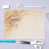 Papier Mousseline Crème d'ivoire botanique Mariage textuel (Artisanat)