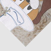 Papier Mousseline Crème glacée de canneberge en papier de tissus (Détail)