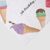 Papier Mousseline Crème glacée Popsicles Summer Pool Party (Détail)