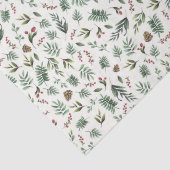 Papier Mousseline Crème naturelle Noël de la nature (Détail)