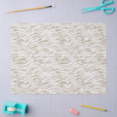 Papier Mousseline Crème Zen Blanc cacao Brown Zebra Imprimer (Artisanat)