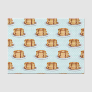 Papier Mousseline Crêpes avec sirop d'érable et Motif Polkadot