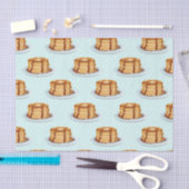 Papier Mousseline Crêpes avec sirop d'érable et Motif Polkadot (Artisanat)