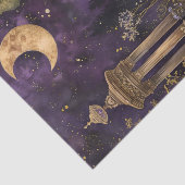 PAPIER MOUSSELINE CRÉSCENT MOON PURPLE GARDEN DÉCOUPAGE TISSUE PAPIE (Détail)