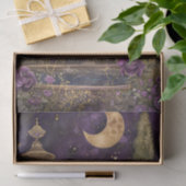 PAPIER MOUSSELINE CRÉSCENT MOON PURPLE GARDEN DÉCOUPAGE TISSUE PAPIE (Cadeau)