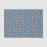 crevette marine crevette et Motif bleu Coral Aqua