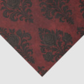 Papier Mousseline Crimson Nocturne Bloom Victorian (Détail)