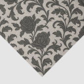 Papier Mousseline Crimson Nocturne Bloom Victorian (Détail)