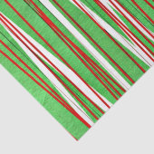 Papier Mousseline Crise de Noël, rouge et vert (Détail)