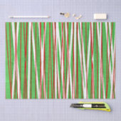 Papier Mousseline Crise de Noël, rouge et vert (Artisanat)