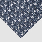 Papier Mousseline Cristal de glace Noël Cerf Pierre Bleu gris (Détail)