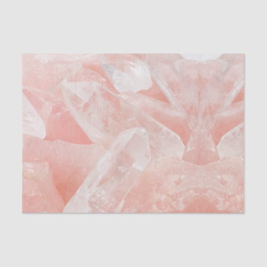 Papier Mousseline Cristal de quartz rose (Recto)