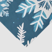 Papier Mousseline cristaux de flocon de neige papier de tissu (Détail)