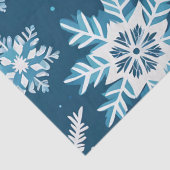 Papier Mousseline cristaux de flocon de neige papier de tissu (Détail)