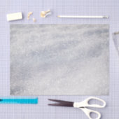 Papier Mousseline Cristaux de neige argentée (Artisanat)