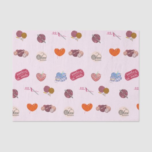 Papier Mousseline Crochet Lover Yarn Balls et crochets Crochet (Recto)