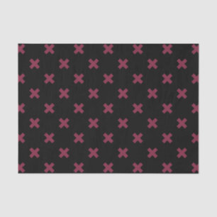 Papier Mousseline Crochets Mulberry sur noir