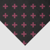 Papier Mousseline Crochets Mulberry sur noir (Détail)