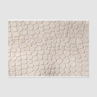 Papier Mousseline Crocodile Print Cream Biege
