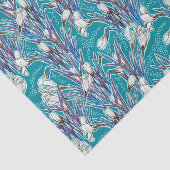 Papier Mousseline Crocus blancs Fleurs de Jardin Botanique Floral Tu (Détail)