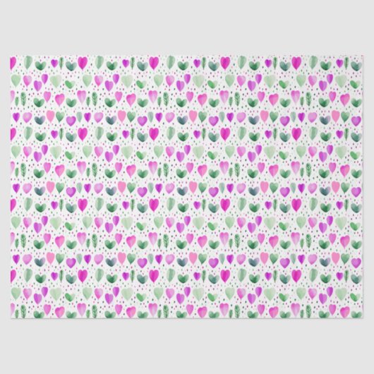 Papier Mousseline Crocus Coeurs minuscules 2 (Recto)