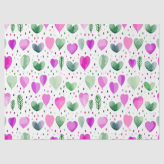 Papier Mousseline Crocus Grands Coeurs 2