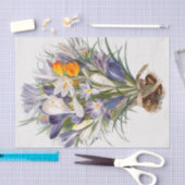 Papier Mousseline Crocus Spring Flower Botanique Floral Art (Artisanat)