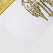 Papier Mousseline Croisez avec des ailes et le blanc et la (Détail)