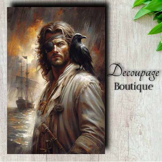 Papier Mousseline Croisière avec Découpage Corbeau