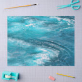 Papier Mousseline Croisière tropicale Turquoise Caribbean Ocean Phot (Artisanat)
