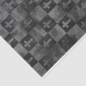 Papier Mousseline Croix à damier (Détail)