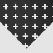 Papier Mousseline Croix blanche sur le noir (Détail)