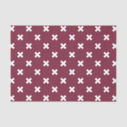 Papier Mousseline Croix blanche sur mûrier (Recto)