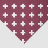 Papier Mousseline Croix blanche sur mûrier (Détail)