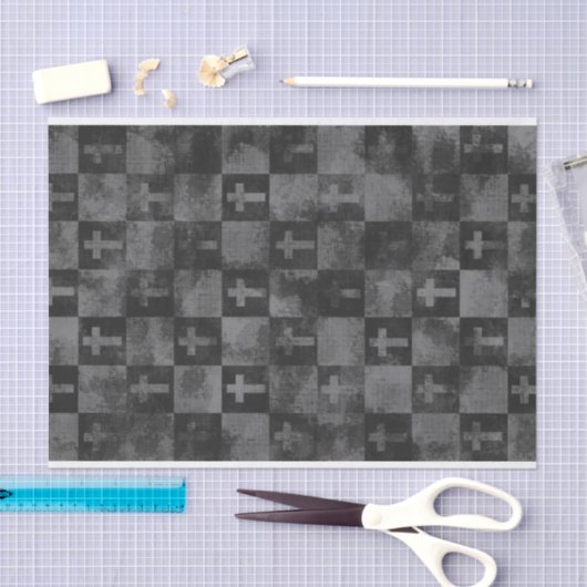 Papier Mousseline Croix Checkered (Artisanat)