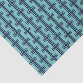 Papier Mousseline Croix chrétienne bleue différentes variantes (Détail)