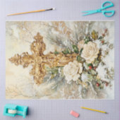 Papier Mousseline Croix de Noël (Artisanat)