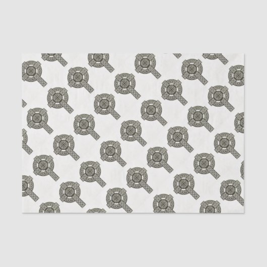 Papier Mousseline Croix de noeud celtique (Recto)