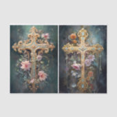 Papier Mousseline Croix d'or (Recto)