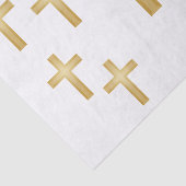 Papier Mousseline Croix d'or chrétienne (Détail)