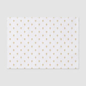 Papier Mousseline Croix - Faux Mustard Gold sur blanc (Recto)