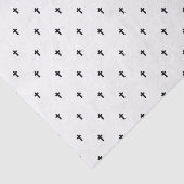 Papier Mousseline Croix - Noir (Détail)