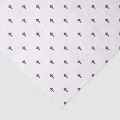 Papier Mousseline Croix - Violet (Détail)