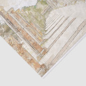 Papier Mousseline Croquis de ruines en Olympia antique, Elis, Grèce (Détail)