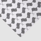 Papier Mousseline Crossed Checkered Flags (Détail)